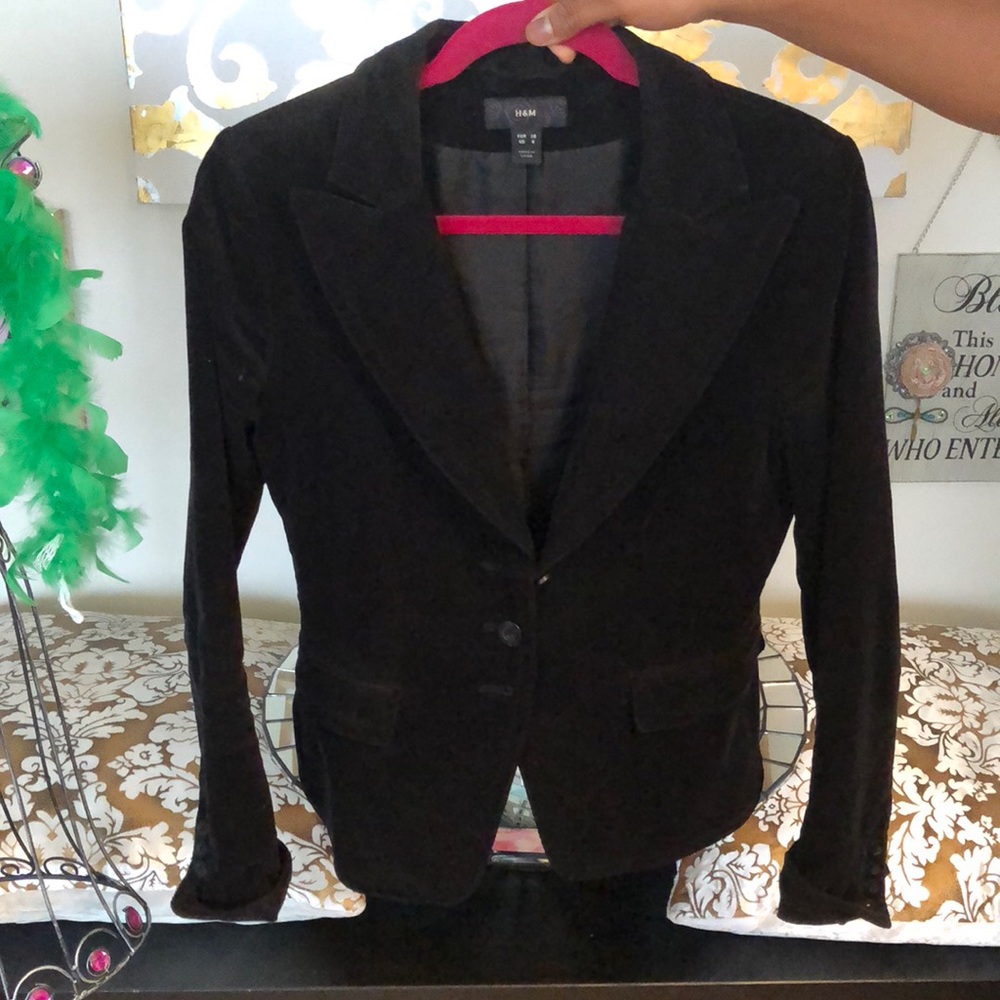 Black Corduroy H&M Blazer
